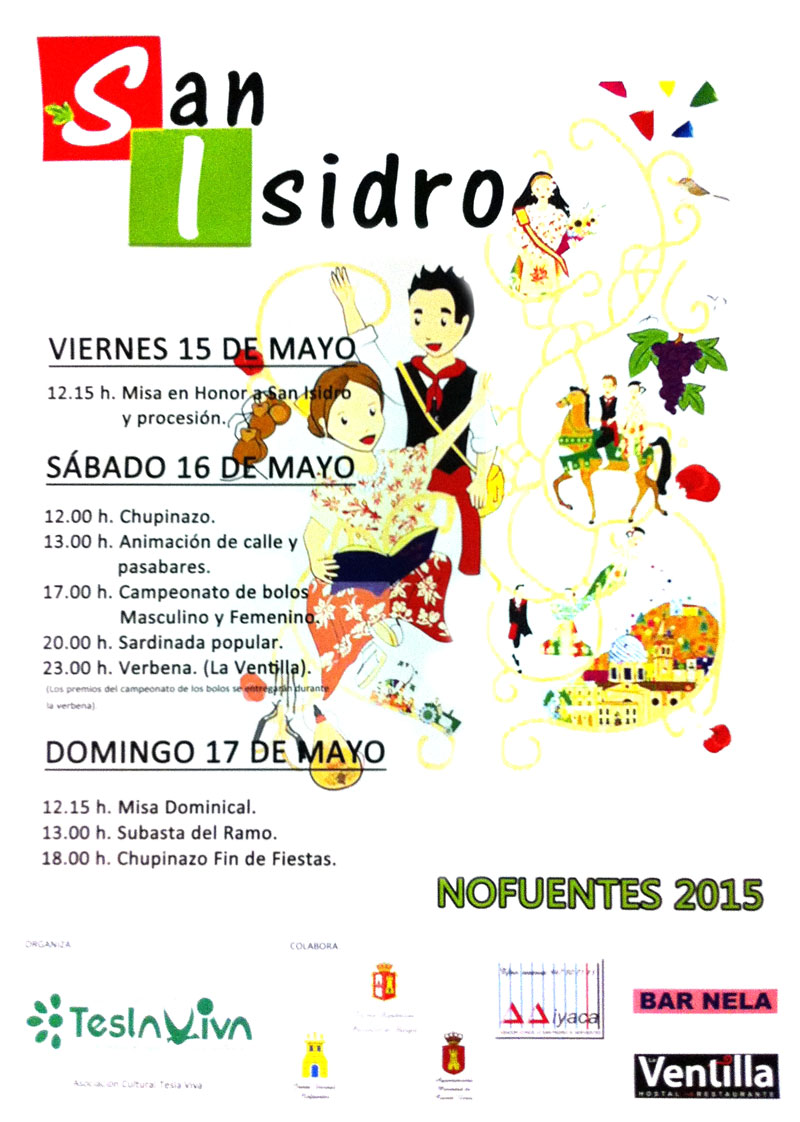 Cartel de fiestas de San Isidro 2015